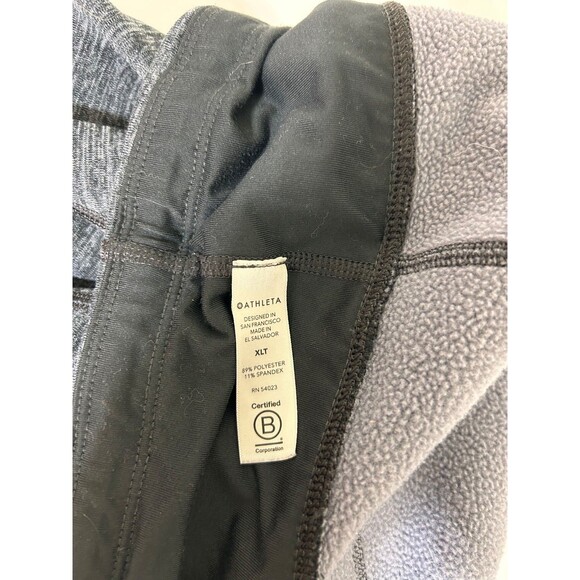 Athleta Altitude Polartec Stretch Leggings Pant XLT XL Tall Gray Fleece j - Picture 7 of 9